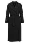 Max Mara 'poldo' Coat In Black