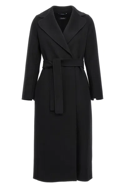 Max Mara 'poldo' Coat In Black