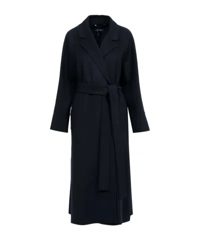 Max Mara Poldo Long-sleeved Coat In Black