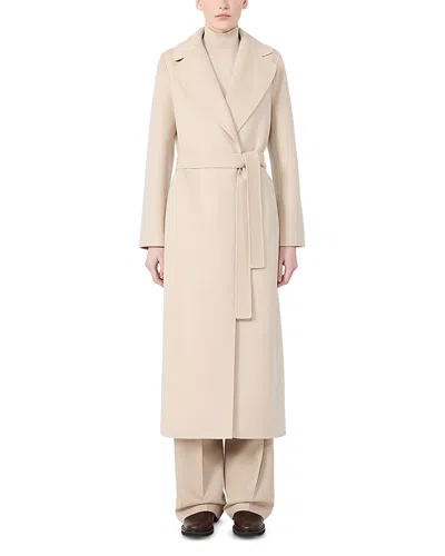Max Mara Poldo Wool Coat In Gray