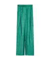 Max Mara Polka Dot Casual Pants In Green