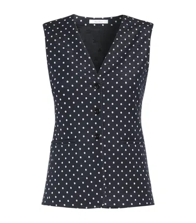 Max Mara Polka Dot Waistcoat In Multi