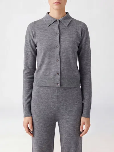 Max Mara Sweater Woman Color Grey In Gray