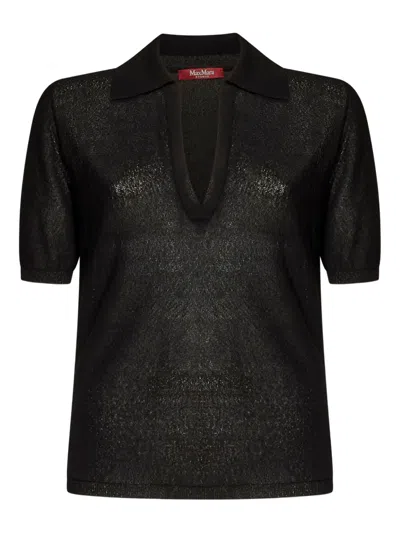 MAX MARA POLO-COLLAR KNITTED TOP