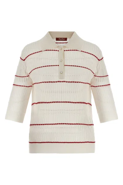 Max Mara Polo 'mstgallo' In White