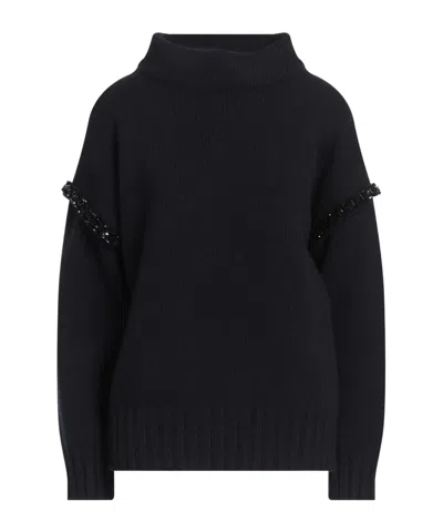 Max Mara Polo Neck In Black
