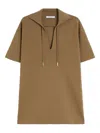Max Mara Polo Neck Short-sleeve Top In Brown