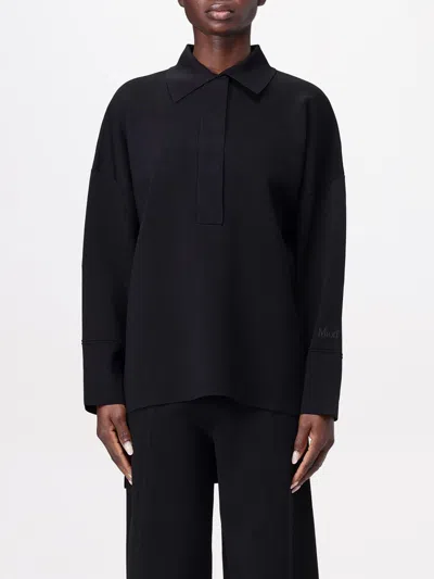 MAX MARA POLO SHIRT MAX MARA WOMAN COLOR BLACK,G52610002