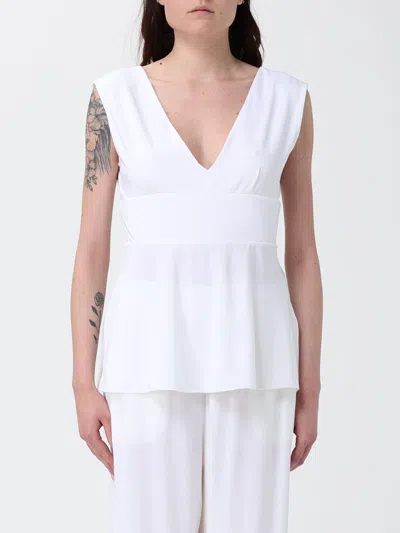Max Mara Polo Shirt Woman Color White In Multi