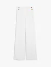 Max Mara Pleated Casual Pants In White