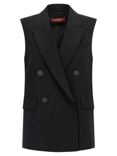 Max Mara Pomez Vest In Black