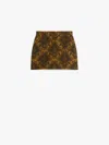 Max Mara Jacquard Technology Wool Miniskirt