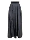 Max Mara Ponza Maxi Skirt In 黑色