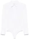 Max Mara Women Poplin Bodysuit In White