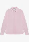 Max Mara Poplin Buttoned Shirt In Pink