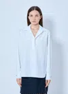 Max Mara Poplin Collar Shirt In White