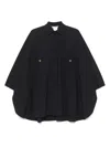 Max Mara Poplin Mini Shirt In Black