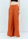 Max Mara Navigli High-rise Cotton Wide-leg Pants In Orange