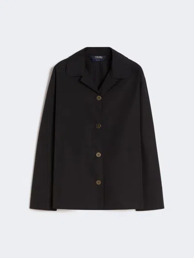 Max Mara Poplin Shirt In Black