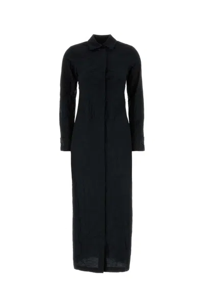 Max Mara Poplin Shirt Dress In Black