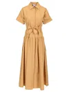 Max Mara Poplin Shirt Dress Dresses Brown