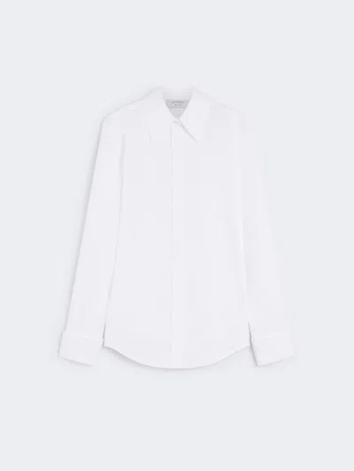 Max Mara Poplin Shirt In White