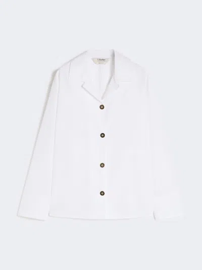 Max Mara Long Sleeve Shirt In White
