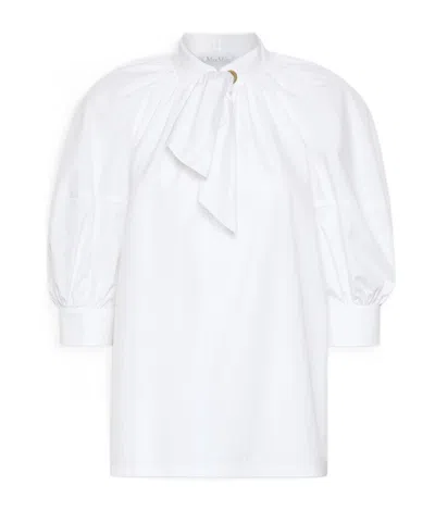 Max Mara Poplin Shirt In White