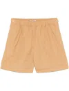 Max Mara Shorts Aus Popeline In Braun