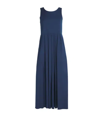 MAX MARA POPLIN SLEEVELESS MIDI DRESS