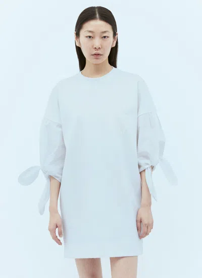 Max Mara Poplin T-shirt Dress In White