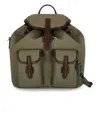 Max Mara Popoli Mud Backpack In Green