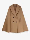 Max Mara Pordoi Camel Cape In Brown