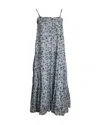Max Mara Potus Midi Dress In Multicolor Cotton In Multi