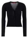 Max Mara Midnight Blue Silk Blend Potus Cardigan