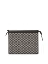 Max Mara Pouch With Removable Chain Strap In Brown