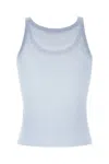 Max Mara Semi-sheer Fine-ribbed Top In 009