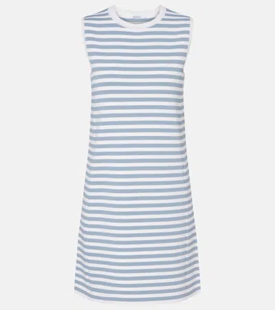 Max Mara Prane Striped Minidress In White