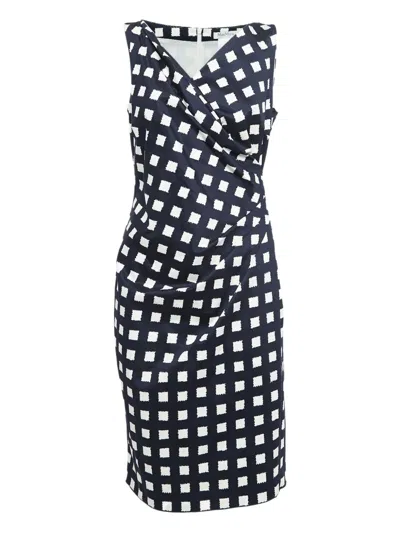 Pre-owned Max Mara  Checked Midi Dress