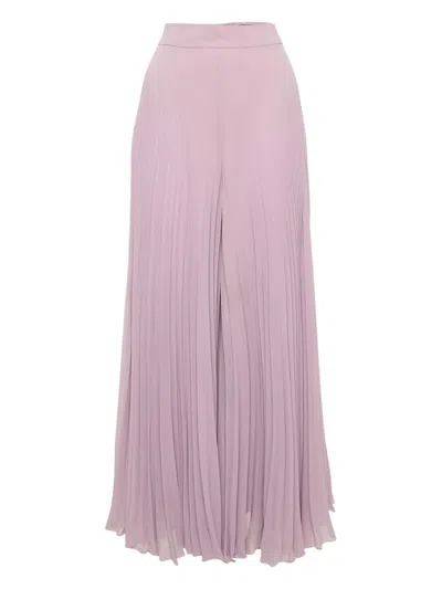 Pre-owned Max Mara  Pleated Trousers In Purple