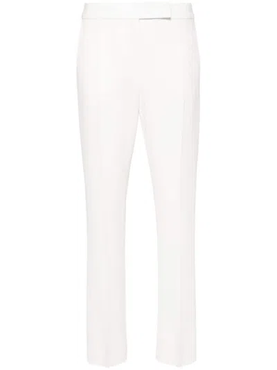 Max Mara Galled Straight-leg Trousers In White