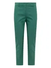 Max Mara Pressed-crease Tailored Trousers In 绿色