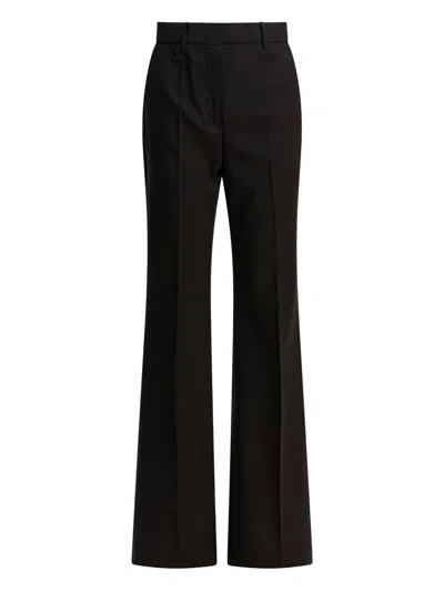 Max Mara Pressed-crease Trousers In Brown