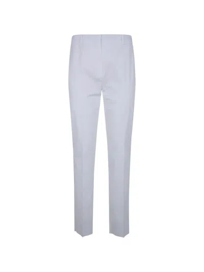 Max Mara Pressed-crease Trousers In White