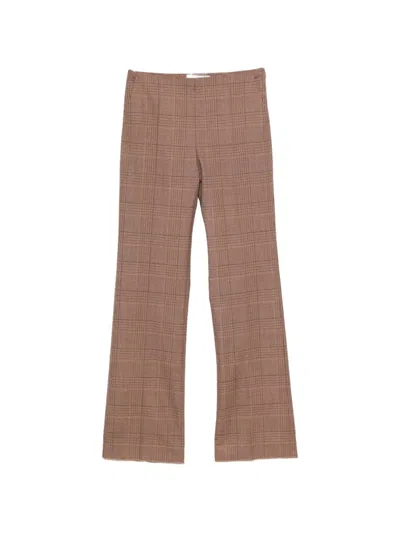 Max Mara Prince Of Wales Check Trousers In Multi