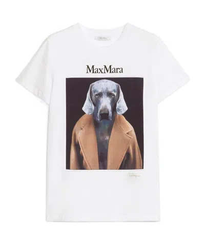 MAX MARA MAX MARA GRAPHIC PRINTED CREWNECK T-SHIRT