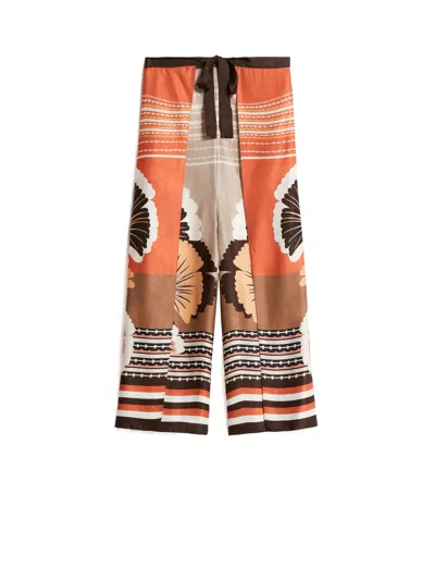 Max Mara Printed Beach Pants In Multicolor