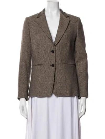 Pre-owned Max Mara Printed Blazer In Neutrals