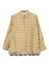 Max Mara Double-sided Printed Silk Shirt In Multi