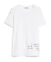 Max Mara Printed Cotton T-shirt In White